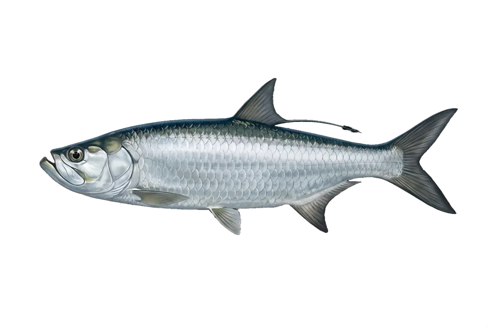 Illustration of a tarpon